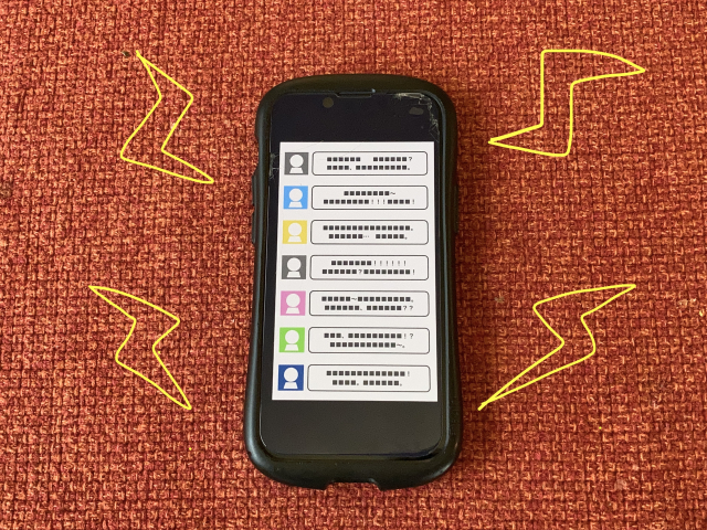 スマホに映るSNS