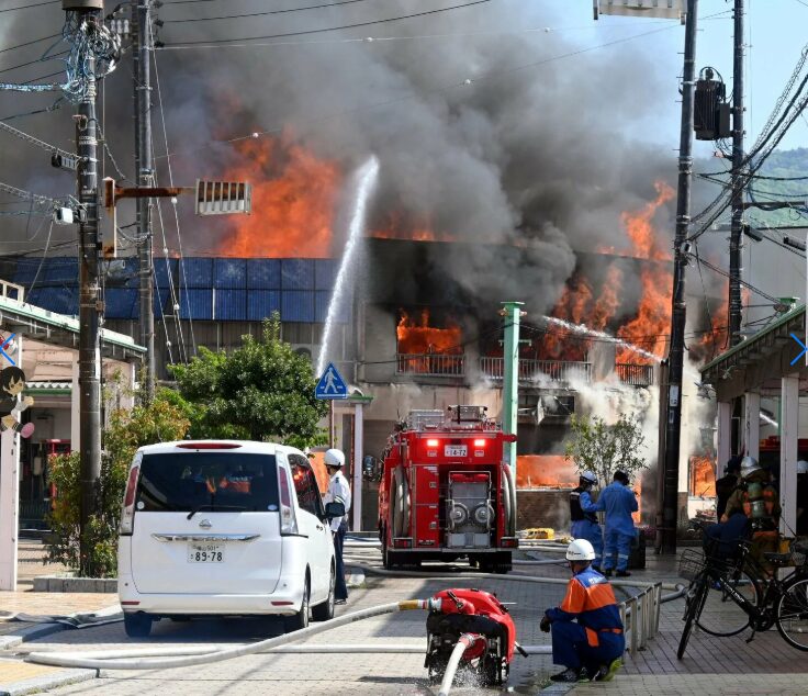 広島県竹原市の火事